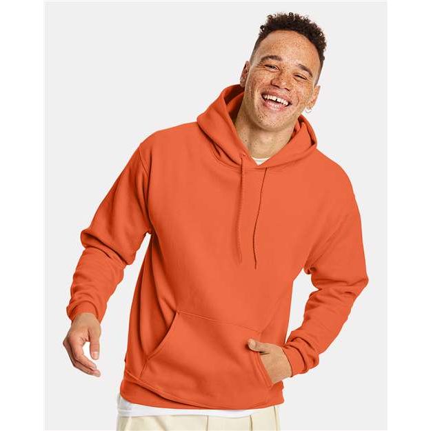 Hanes Ecosmart® Hooded Sweatshirt - Texas Orange - Hanes P170 Hanes