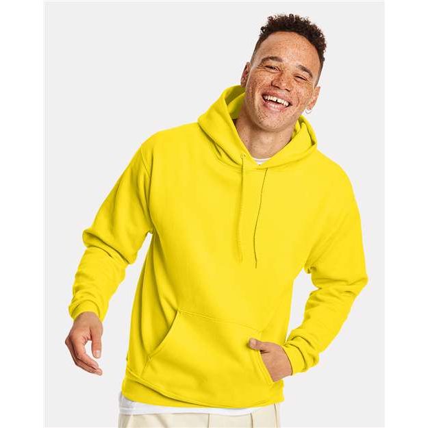 Hanes Ecosmart® Hooded Sweatshirt - Athletic Yellow - Hanes P170 Hanes