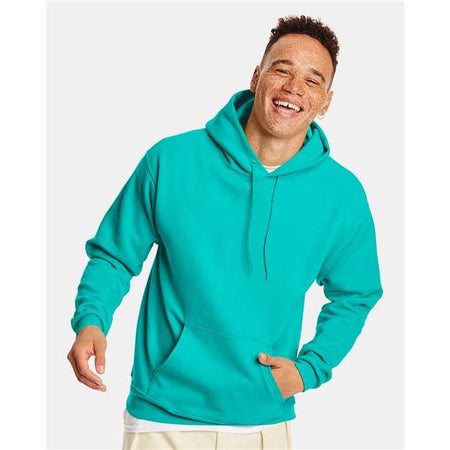 Hanes Ecosmart® Hooded Sweatshirt - Athletic Teal - Hanes P170 Hanes