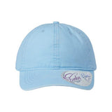 Infinity Her Women's Pigment-Dyed with Fashion Undervisor Cap - Infinity Her CASSIE Infinity Her Cashmere Blue/ Floral Adjustable