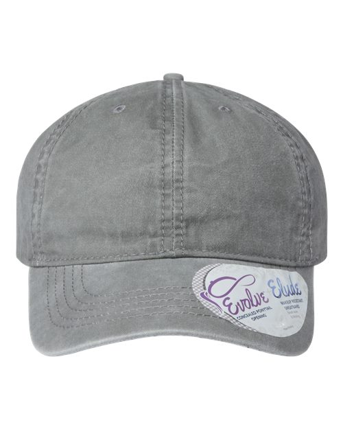 Infinity Her Women's Pigment-Dyed with Fashion Undervisor Cap - Infinity Her CASSIE Infinity Her Light Grey/ Polka Dots Adjustable