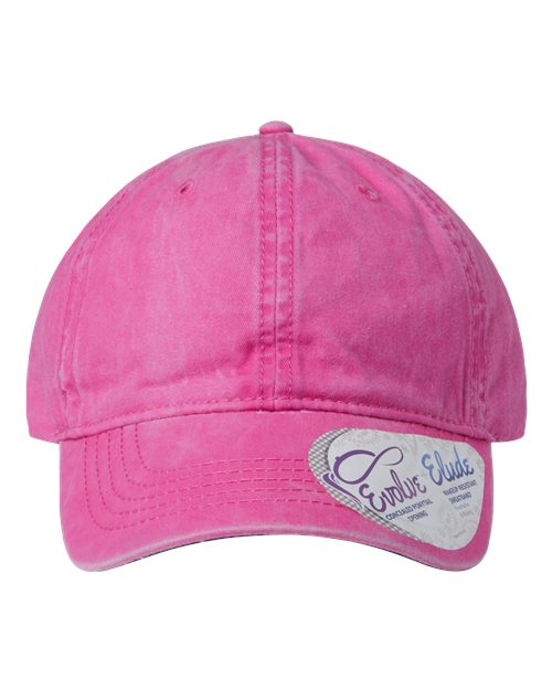 Infinity Her Women's Pigment-Dyed with Fashion Undervisor Cap - Infinity Her CASSIE Infinity Her Rose/ Polka Dots Adjustable