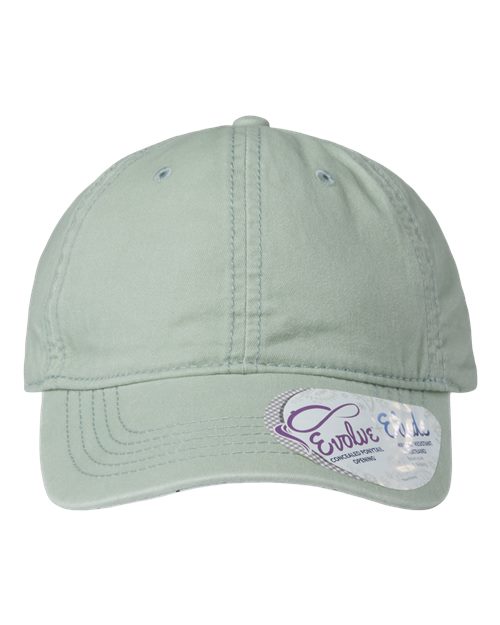 Infinity Her Women's Pigment-Dyed with Fashion Undervisor Cap - Infinity Her CASSIE Infinity Her Sage/ Polka Dots Adjustable