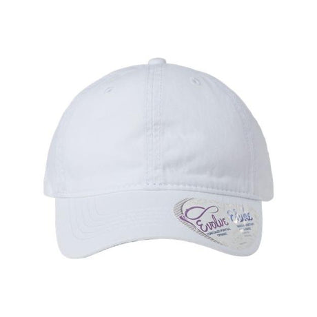 Infinity Her Women's Pigment-Dyed with Fashion Undervisor Cap - Infinity Her CASSIE Infinity Her White/ Floral Adjustable