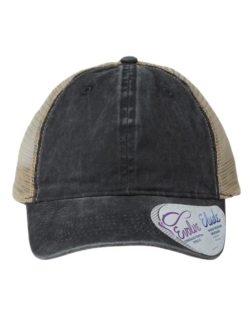 Infinity Her Women's Washed Mesh-Back Cap - Infinity Her TESS Infinity Her Black/ Leopard Adjustable