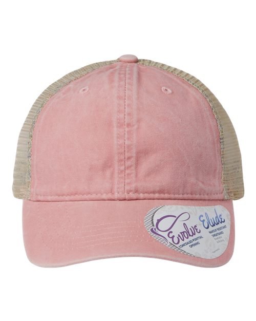 Infinity Her Women's Washed Mesh-Back Cap - Infinity Her TESS Infinity Her Dusty Pink/ Floral Adjustable