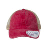 Infinity Her Women's Washed Mesh-Back Cap - Infinity Her TESS Infinity Her Red/ Leopard Adjustable