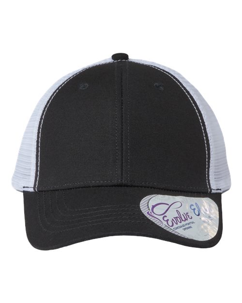 Infinity Her Women's Modern Trucker Cap - Infinity Her CHARLIE Infinity Her Black/ White Adjustable