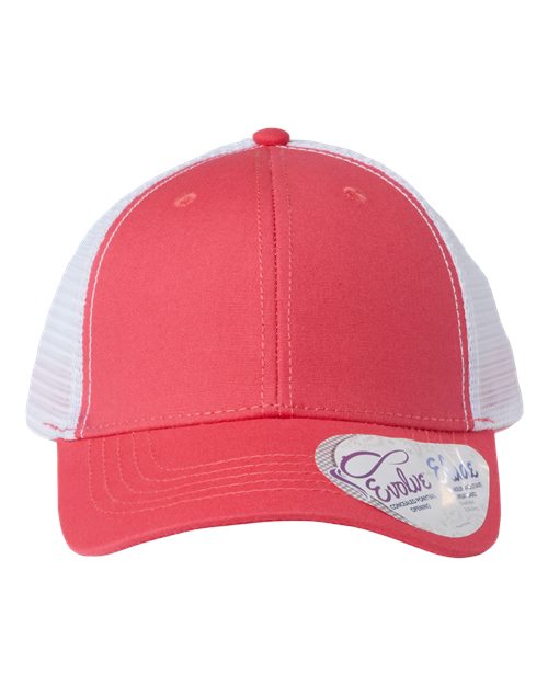 Infinity Her Women's Modern Trucker Cap - Infinity Her CHARLIE Infinity Her Coral/ White Adjustable