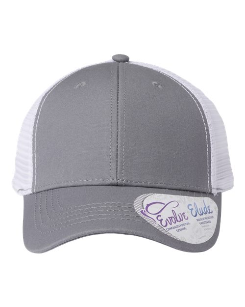 Infinity Her Women's Modern Trucker Cap - Infinity Her CHARLIE Infinity Her Grey/ White Adjustable