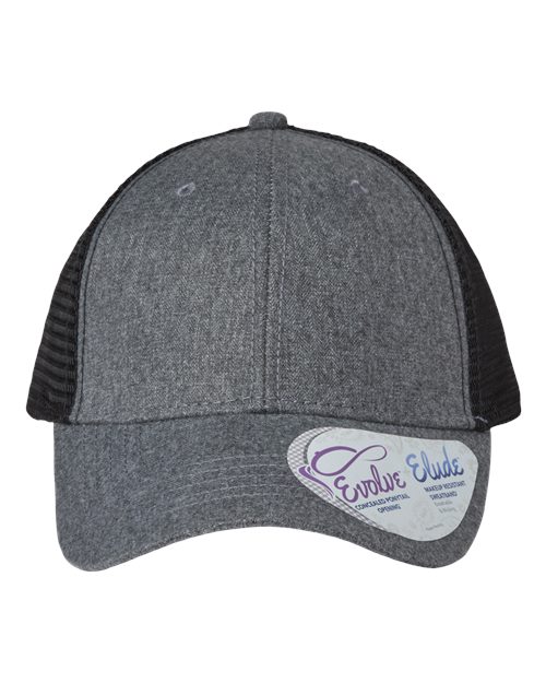 Infinity Her Women's Modern Trucker Cap - Infinity Her CHARLIE Infinity Her Heather Grey/ Black Adjustable