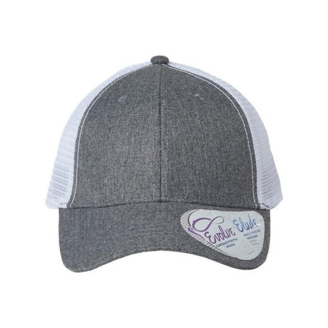 Infinity Her Women's Modern Trucker Cap - Infinity Her CHARLIE Infinity Her Heather Grey/ White Adjustable