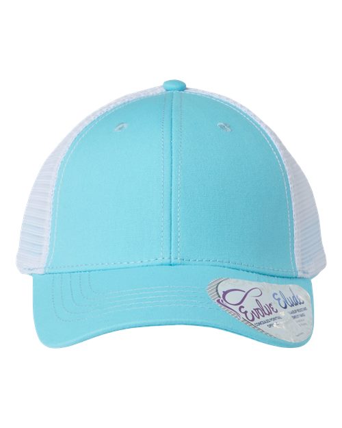 Infinity Her Women's Modern Trucker Cap - Infinity Her CHARLIE Infinity Her Light Blue/ White Adjustable