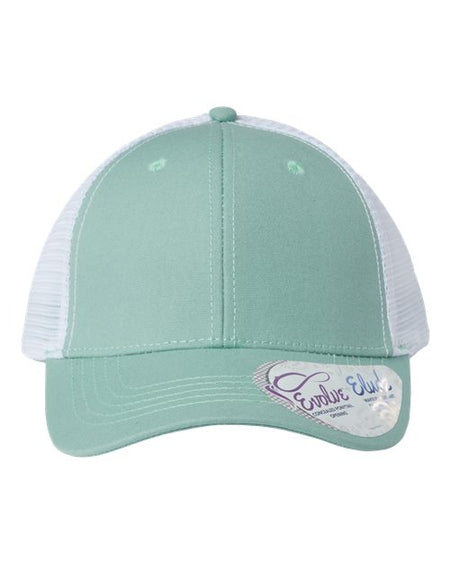 Infinity Her Women's Modern Trucker Cap - Infinity Her CHARLIE Infinity Her Seafoam/ White Adjustable