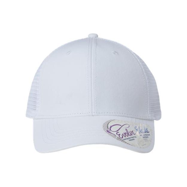 Infinity Her Women's Modern Trucker Cap - Infinity Her CHARLIE Infinity Her White/ White Adjustable