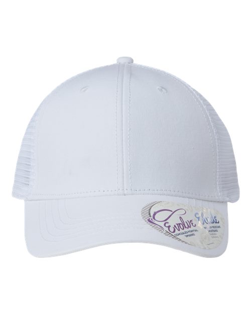 Infinity Her Women's Modern Trucker Cap - Infinity Her CHARLIE Infinity Her White/ White Adjustable