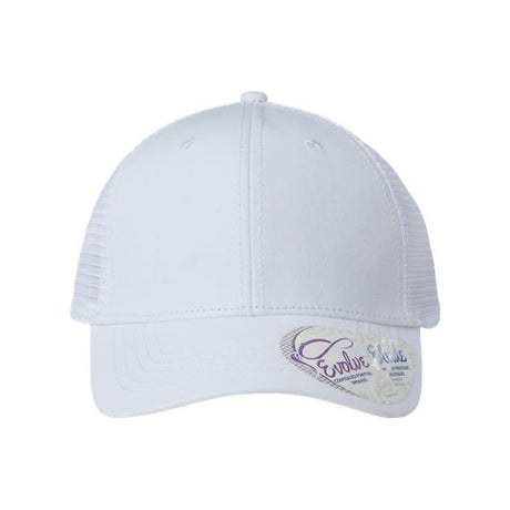 Infinity Her Women's Modern Trucker Cap - Infinity Her CHARLIE Infinity Her White/ White Adjustable