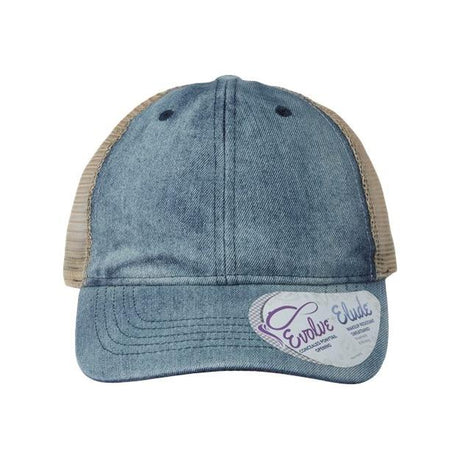 Infinity Her Women's Denim Mesh-Back Cap - Infinity Her DAISY Infinity Her Denim/ Khaki Adjustable