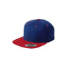 Joe's USA Flat Bill Snapback Cap DRI-EQUIP True Royal/True Red
