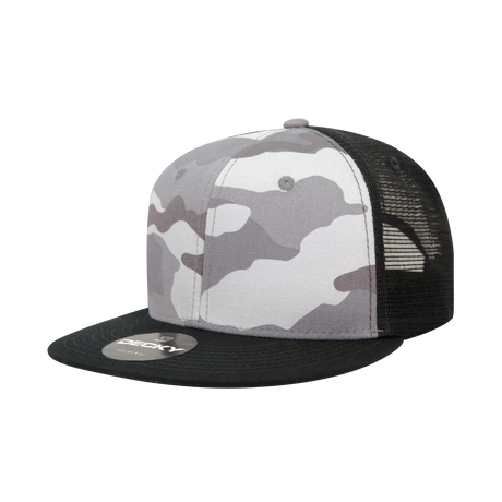 Decky 6 Panel High Profile Structured Camo Trucker | Decky 1055