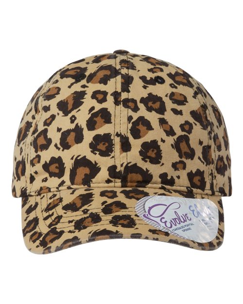 Infinity Her Women's Garment-Washed Fashion Print Cap - Infinity Her HATTIE Infinity Her Leopard Adjustable