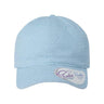 Infinity Her Women's Garment-Washed Fashion Print Cap - Infinity Her HATTIE Infinity Her Light Blue/ White Polka Dots Adjustable