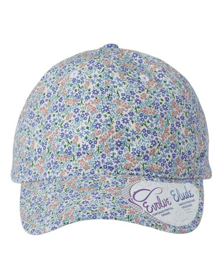 Infinity Her Women's Garment-Washed Fashion Print Cap - Infinity Her HATTIE Infinity Her Light Pink/ Floral Adjustable