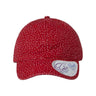 Infinity Her Women's Garment-Washed Fashion Print Cap - Infinity Her HATTIE Infinity Her Red/ White Polka Dots Adjustable