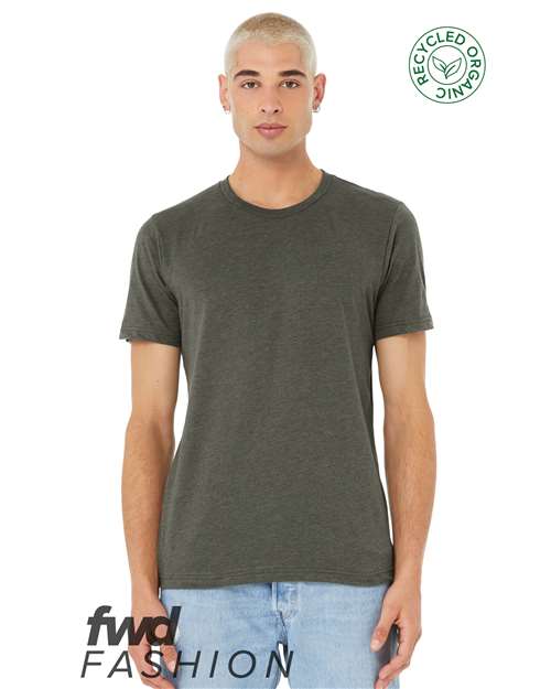 BELLA + CANVAS FWD Fashion Jersey Recycled Organic Tee - BELLA + CANVAS 3001RCY BELLA + CANVAS Heather Military Green XS