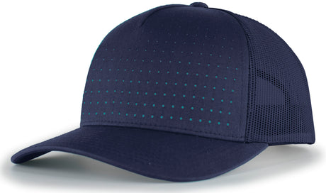 Pacific Headwear Perforated 5-Panel Trucker Snapback Cap 105P