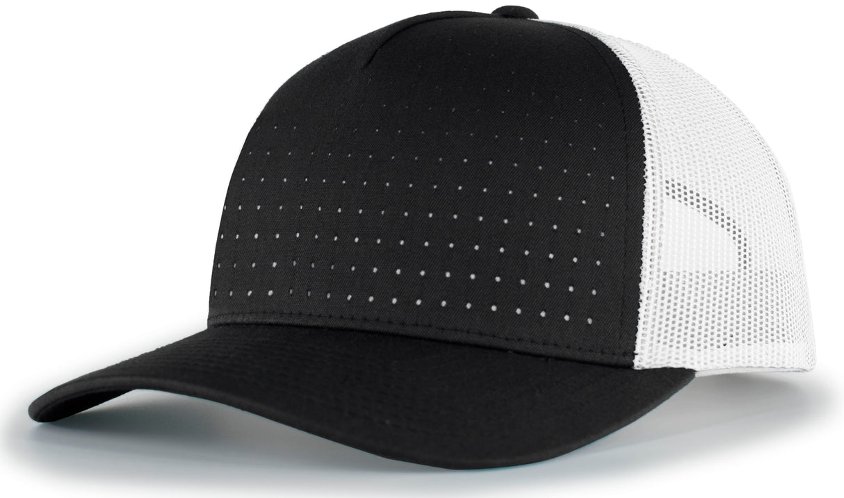 Pacific Headwear Perforated 5-Panel Trucker Snapback Cap 105P