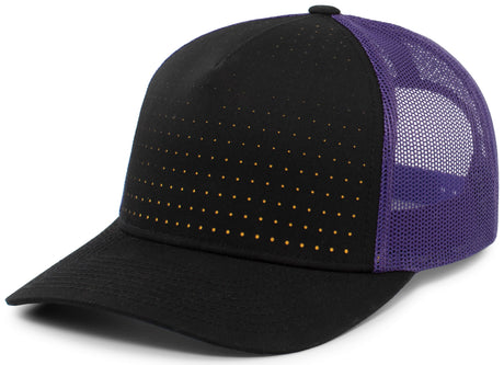 Pacific Headwear Perforated 5-Panel Trucker Snapback Cap 105P