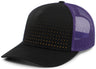 Pacific Headwear Perforated 5-Panel Trucker Snapback Cap 105P