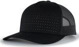 Pacific Headwear Perforated 5-Panel Trucker Snapback Cap 105P