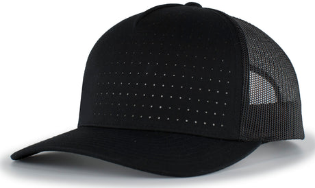 Pacific Headwear Perforated 5-Panel Trucker Snapback Cap 105P