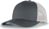 Pacific Headwear Perforated 5-Panel Trucker Snapback Cap 105P