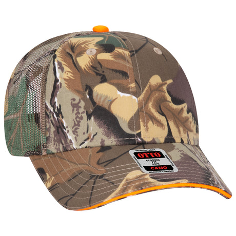 OTTO CAP® Camouflage 6 Panel Low Profile Mesh Back Trucker Hat OTTO 106-752