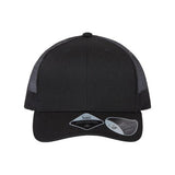 Atlantis Headwear Sustainable Trucker Cap - Atlantis Headwear BRYCE Atlantis Headwear Black/ Black Adjustable