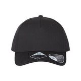 Atlantis Headwear Sustainable Five-Panel Cap - Atlantis Headwear FIJI Atlantis Headwear Black Adjustable