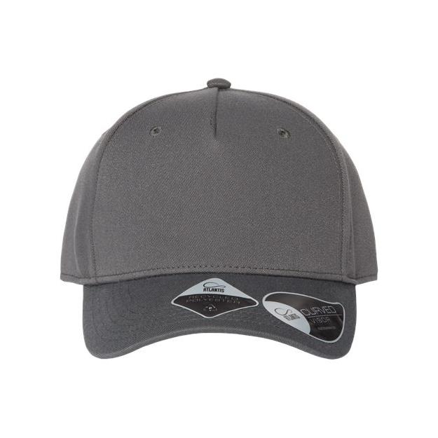 Atlantis Headwear Sustainable Five-Panel Cap - Atlantis Headwear FIJI Atlantis Headwear Dark Grey Adjustable
