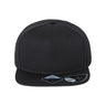 Atlantis Headwear Sustainable Flat Bill Cap - Atlantis Headwear JAMES Atlantis Headwear Black Adjustable