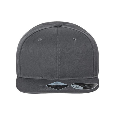Atlantis Headwear Sustainable Flat Bill Cap - Atlantis Headwear JAMES Atlantis Headwear Dark Grey Adjustable