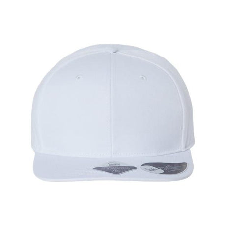 Atlantis Headwear Sustainable Flat Bill Cap - Atlantis Headwear JAMES Atlantis Headwear White Adjustable