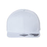 Atlantis Headwear Sustainable Flat Bill Cap - Atlantis Headwear JAMES Atlantis Headwear White Adjustable