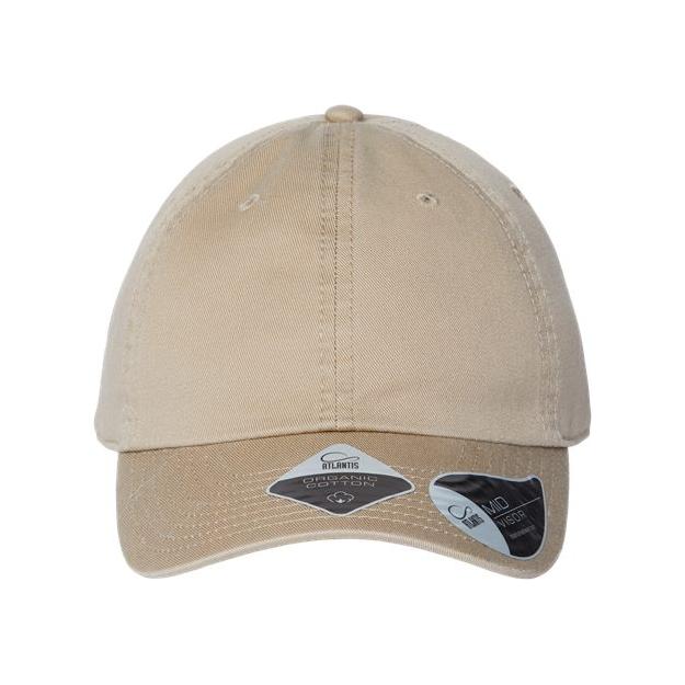 Atlantis Headwear Sustainable Dad Hat - Atlantis Headwear FRASER Atlantis Headwear Khaki Adjustable