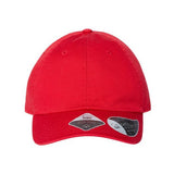 Atlantis Headwear Sustainable Dad Hat - Atlantis Headwear FRASER Atlantis Headwear Red Adjustable