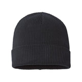 Atlantis Headwear Sustainable Cuffed Beanie - Atlantis Headwear NELSON Atlantis Headwear Black One Size