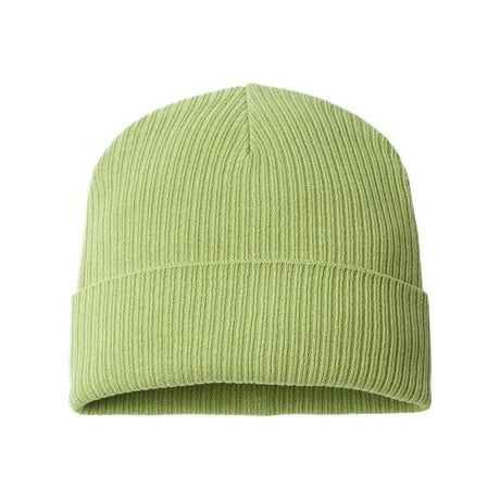 Atlantis Headwear Sustainable Cuffed Beanie - Atlantis Headwear NELSON Atlantis Headwear Leaf Green One Size