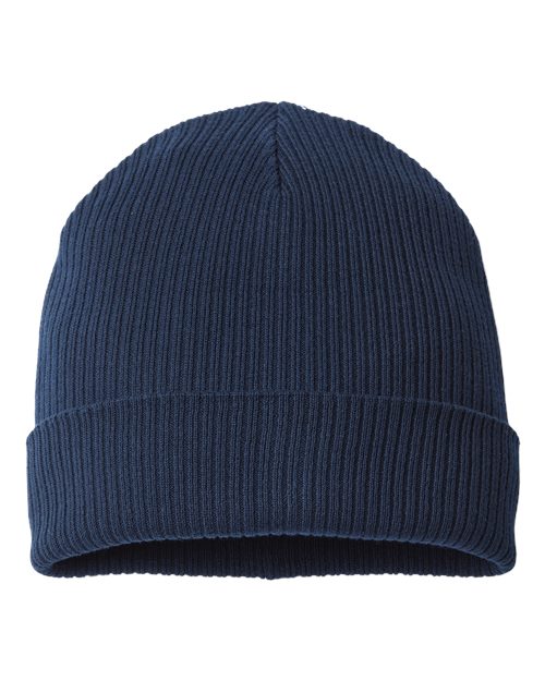 Atlantis Headwear Sustainable Cuffed Beanie - Atlantis Headwear NELSON Atlantis Headwear Navy One Size