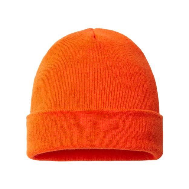 CAP AMERICA USA-Made 12" Cuffed Beanie - CAP AMERICA TKN24 CAP AMERICA Deep Orange One Size